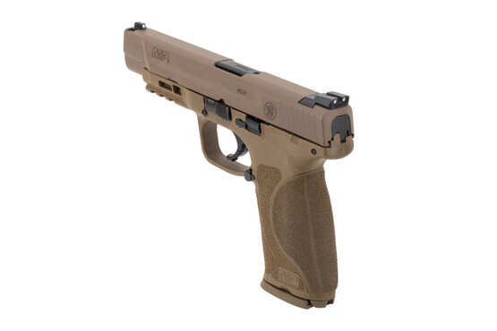 Smith and Wesson M&P9 M2.0 FDE features modular back straps